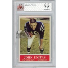 Johnny Unitas 1964 Philadelphia Football Card #12 BVG 6.5