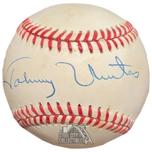 Johnny Unitas Autographed Rawlings Baseball (Mild Toning) - JSA LOA XX99683