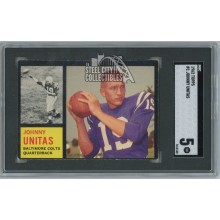 Johnny Unitas 1962 Topps Card #1 SGC 5 EX
