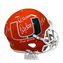 Lewis, Irvin, Sapp, Reed Autographed Miami AMP Authentic Full Size Helmet - BAS