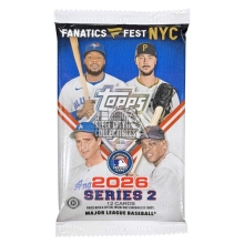 2026 Topps Series 2 Baseball Fanatics Fest NYC Edition Hobby Pack (Fanatics Fest Refractors)