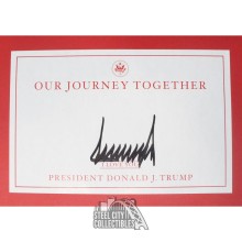 Donald Trump Autographed "Our Journey Together" Hardbound Book- JSA LOA YY14056