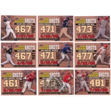 2010 Upper Deck Series One Baseball Tape Measure Shots 25 Card Complete Set