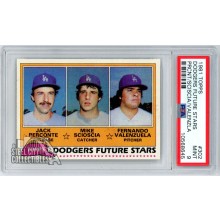 Fernando Valenzuela 1981 Topps Dodgers Future Stars Rookie Card #302 PSA 9 Mint