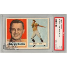 Norm Van Brocklin 1957 Topps Card #22 PSA 5 EX