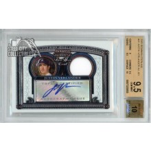 Justin Verlander 2005 Bowman Sterling Jersey Autograph Card #BS-JV BGS 9.5