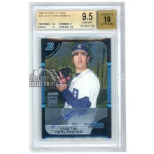 Justin Verlander 2005 Topps Bowman Chrome Rookie Auto #331 BGS 9.5 Gem Mint