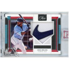 Vidal Brujan 2022 Panini Three and Two Platinum Rookie Logo Patch Card #RJ-VB 1/1