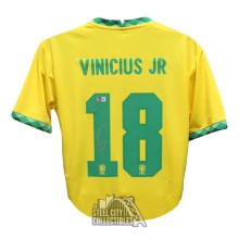 Vinicius Junior Autographed Brazil Soccer Jersey - BAS