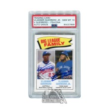 Vladimir Guerrero Jr 2020 Topps TBT 1977 Big League Family Autograph PSA/DNA 10
