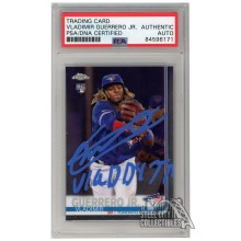 Vladimir Guerrero Jr 2019 Topps Chrome Update "Vladdy Jr" RC Autograph Card #21 PSA/DNA