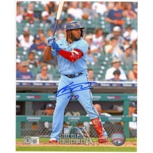 Vladimir Guerrero Jr Autographed Toronto Blue Jays 8x10 Photo - BAS (Blue Ink)