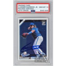 Vladimir Guerrero Jr 2019 Panini Donruss Optic RC Autograph Graded 10 PSA/DNA