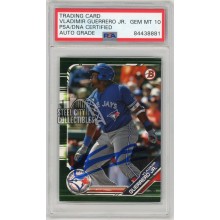 Vladimir Guerrero Jr 2019 Bowman Camo Autographed Card #BP1- PSA/DNA 10
