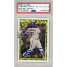 Vladimir Guerrero Jr 2018 Topps Archives Future Stars Autographed Rookie Card - PSA/DNA 10