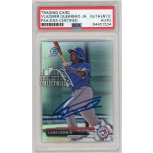 Vladimir Guerrero Jr 2017 Bowman Draft Chrome Refractor Autograph Card #BDC-150 PSA/DNA