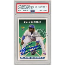Vladimir Guerrero Jr 2019 Topps Archives Autographed Rookie Card #324 - PSA/DNA 10