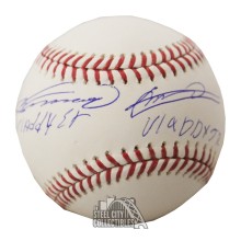 Vladimir Guerrero Sr Vladimir Guerrero Jr Autographed Vladdy Sr Vladdy Jr INSC MLB Baseball - JSA