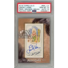 Lindsey Vonn 2018 Topps Allen & Ginter Framed Mini Autograph Card #MA-LV PSA 10 AUTO 10