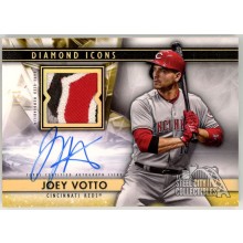 Joey Votto 2019 Topps Diamond Icons Patch Autograph Card #SPA-JV 1/1