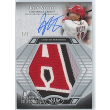 Joey Votto 2022 Topps Tier One Prodigious Patch Autograph Card #PPA-JV 1/1