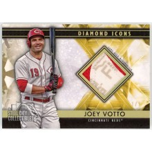 Joey Votto 2019 Topps Diamond Icons Gold Game-Used Patch Card #SPR-JV 1/1