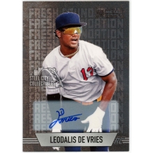 Leodalis De Vries 2024 Upper Deck Skybox Metal Universe Fresh Foundation Autograph Card #FF-15 95/150