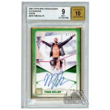 Finn Balor 2020 Topps Transcendent WWE Green Autograph Card /15 BGS 9