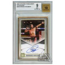 Shinsuke Nakamura 2020 Topps Transcendent WWE Autograph Card /25 BGS 9