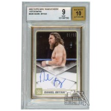 Daniel Bryan 2020 Topps Transcendent WWE Autograph Card 21/25 BGS 9