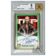 Tommaso Ciampa 2020 Topps Transcendent WWE Green Autograph Card /15 BGS 9