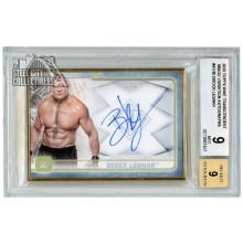 Brock Lesnar 2020 Topps Transcendent WWE Image Variation Autograph Card 1/1 BGS 9 AUTO 9