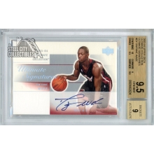 Dwyane Wade 2003-04 Upper Deck Ultimate Rookie Autograph Card #DY-A BGS 9.5