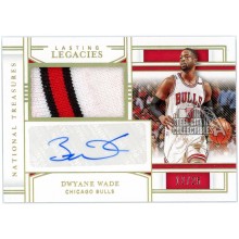 Dwyane Wade 2020 National Treasures Lasting Legacies Game-Used Patch Auto 12/25