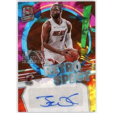 Dwyane Wade 2021-22 Panini Spectra Retrospect Autograph Card #RSA-DWY 23/49