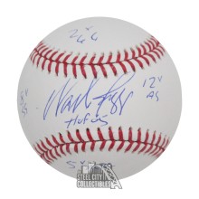 Wade Boggs Autographed Official MLB Baseball - BAS (5 Inscriptions)