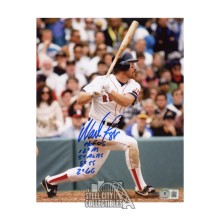 Wade Boggs Autographed Boston 8x10 Baseball Photo (5 Inscriptions) - BAS