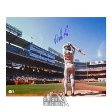 Wade Boggs Autographed Boston Red Sox 16x20 Baseball Photo - BAS (Back)