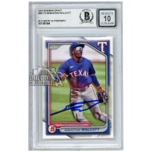 Sebastian Walcott 2024 Bowman Draft Autograph Card #BD-112 BAS 10