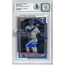 Sebastian Walcott 2024 Bowman Chrome Autograph Card #BCP-81 BAS 10