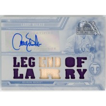 Larry Walker 2020 Topps Triple Threads Relic Autograph Printing Plate Card #TTAR-LW2 1/1