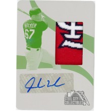 Jordan Walker 2023 Panini Immaculate Jumbo Socks Rookie Logo Patch Autograph Printing Plate Card #JSS-JW 1/1