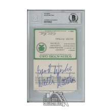 Walter Matthau Autographed Screen Actor Guild Membership Card - BAS (Signed Twice)
