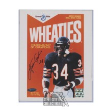 Walter Payton Autographed Chicago Bears Wheaties 8x10 Football Photo - Tristar