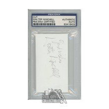 Walter Winchell Autographed Cut Signature - PSA/DNA
