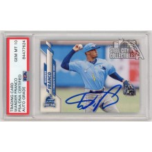 Wander Franco 2020 Topps Pro Debut Autographed Card #PD-1 - PSN/DNA 10