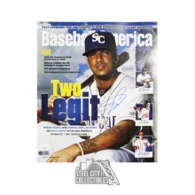 Wander Franco Autographed Baseball America Magazine - JSA