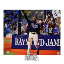 Wander Franco Autographed Tampa Bay 16x20 Curtain Call Baseball Photo - JSA