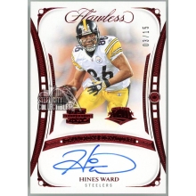Hines Ward 2024 Panini Flawless Championship Ruby Autograph Card #2X-HWD 3/15