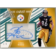 Hines Ward 2016 Panini Clear Vision C-Thru Signatures Autograph Card #10 1/5